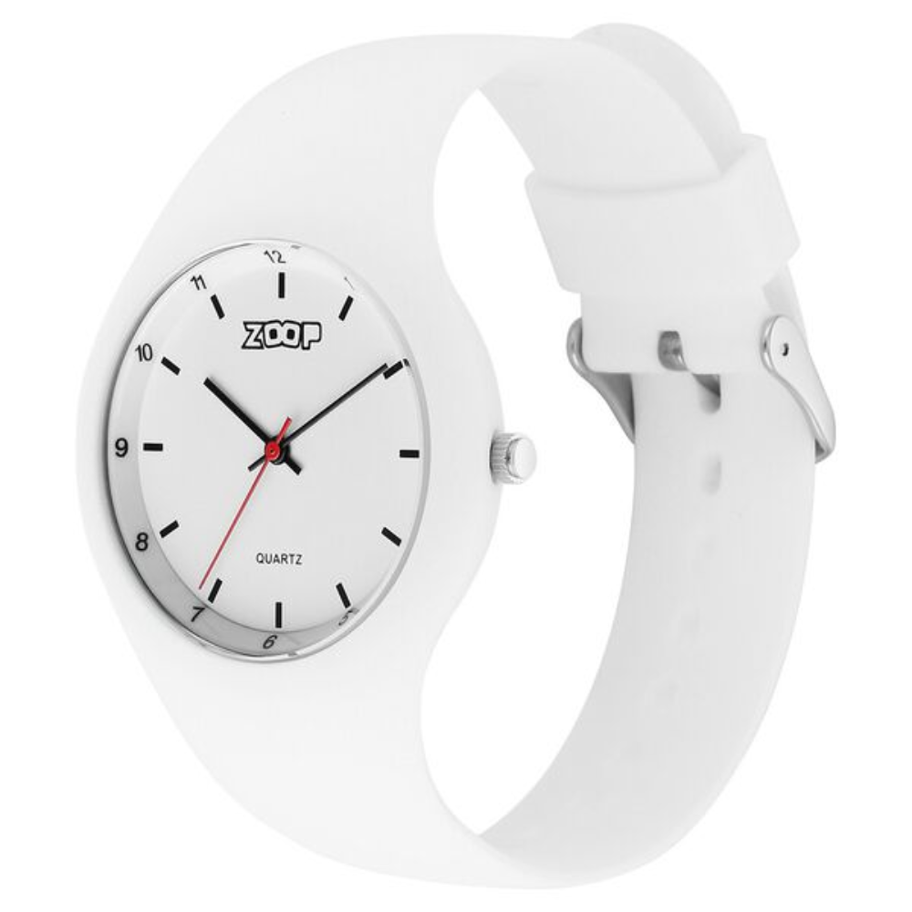 Zoop Analog Watch White Dial White Strap Girls Kids 26031PP02W