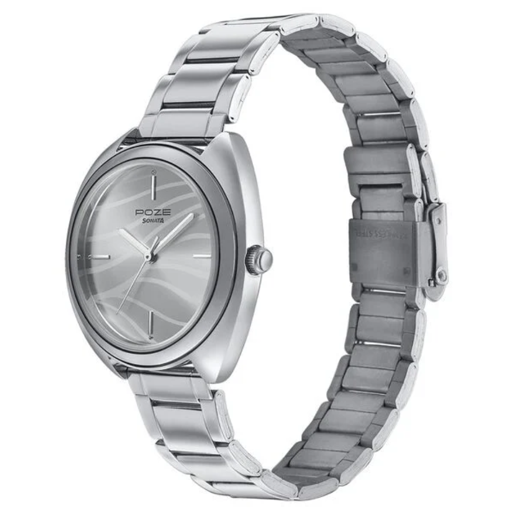 Sonata Poze Silver Dial Women's Watch SP80016SM01