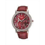 Casio Red Leather Strap Women's Watch SHE-3025L-4A | 10429510