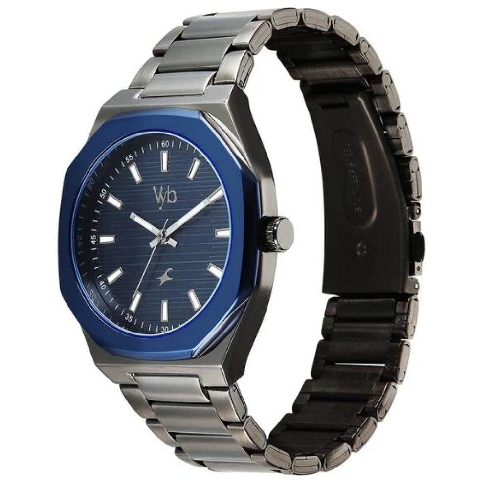 Fastrack Vyb Limitless Blue Dial Men's Watch FV30012KM04W