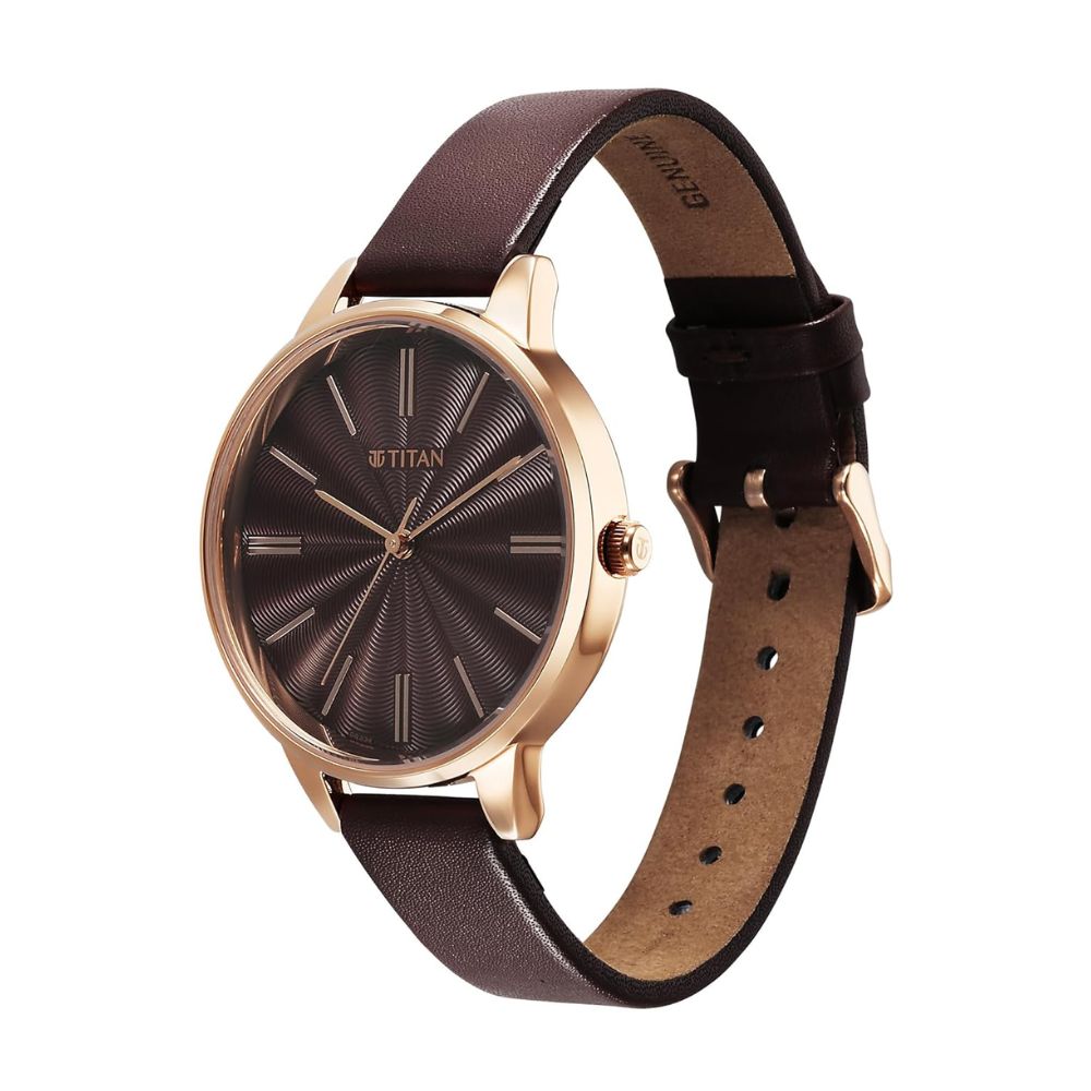 Titan Neo Maroon Dial Women's Watch 2648WL09