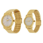 Titan Quartz White Couple Watch 15802490YM04
