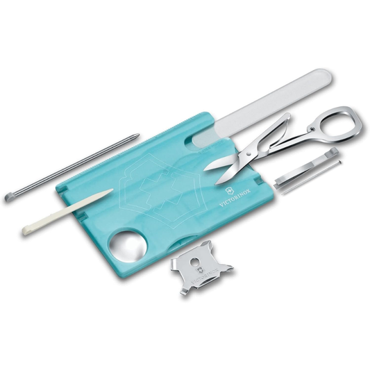 Victorinox SwissCard NailCare Aqua Blue Multi Tool 0.7240.T21B1