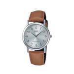 Casio Brown Leather Strap Men's Watch MTP-1095E-7B | 10012341
