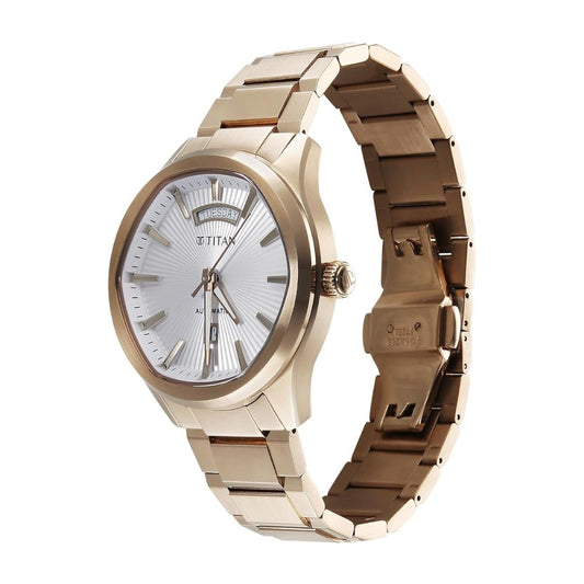 Titan Astral Concealed Carnation Gold Men's Watch 90209WM01