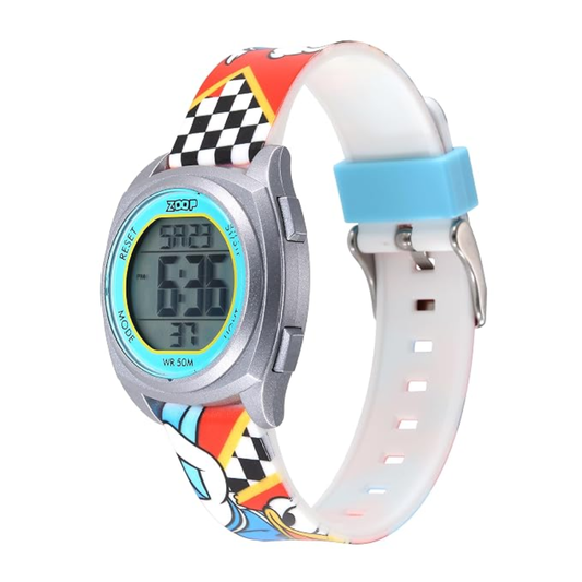 Zoop Disney Donald Duck Multicoloured Digital Dial Digital Watch for Boys Kids 16025PP12