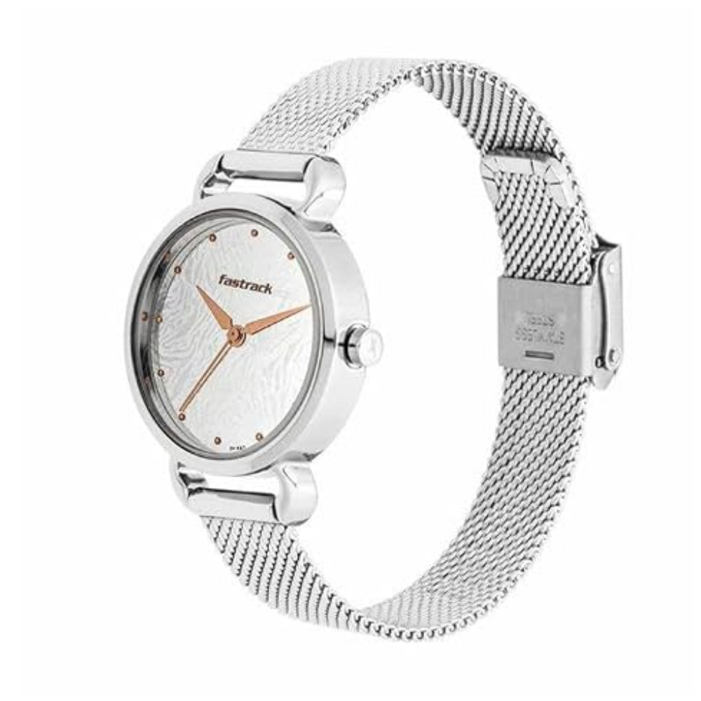 Fastrack Animal Print Analog Silver Dial Women's Watch 6221SM01
