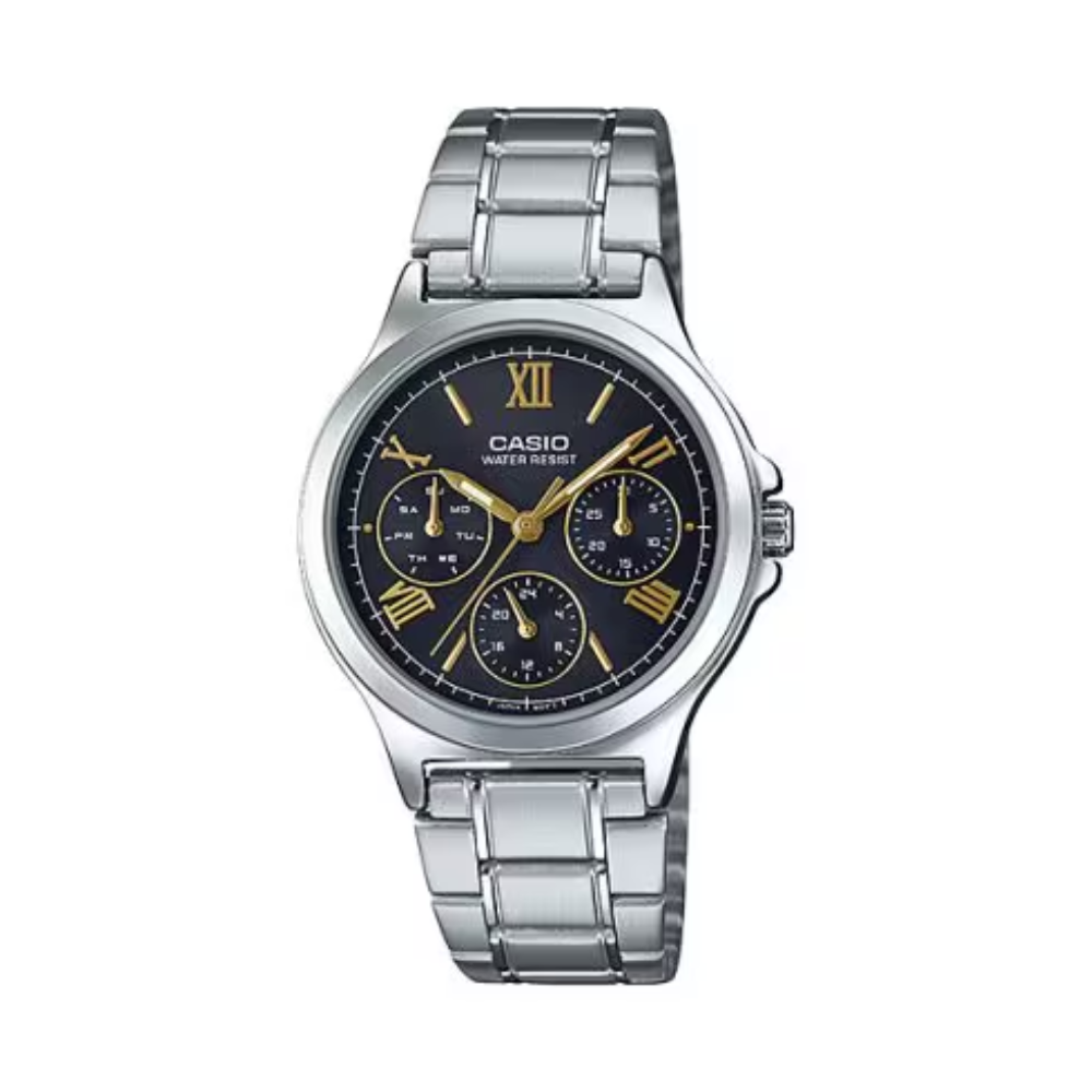 Casio Silver Metal Strap Women's Watch LTP-V300D-1A2, LTP-V300D-2A2, LTP-V300D-4A2 | 10590995