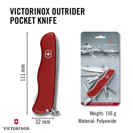 Victorinox Outrider Red Swiss Army Knife 0.8513