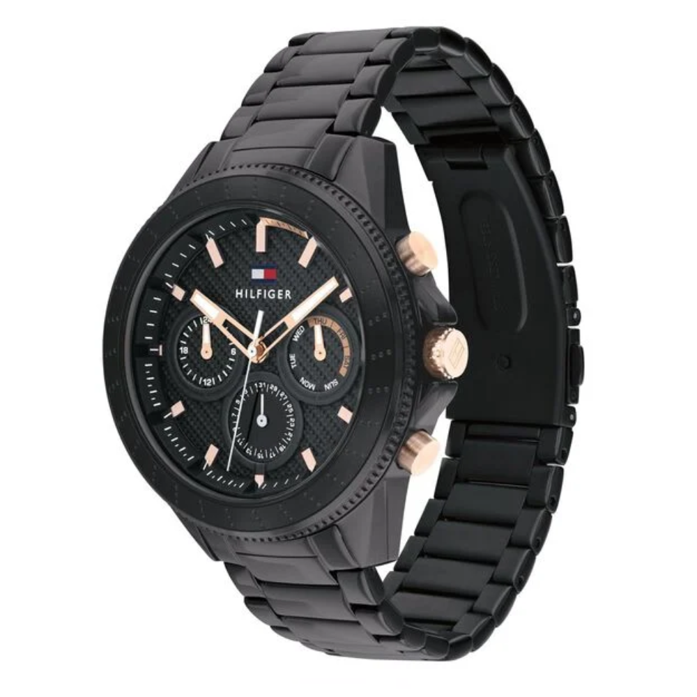 Tommy Hilfiger Multifunction Black Dial Men's Watch TH1791858