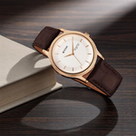 Titan Karishma Silver Dial Leather Strap Men's Watch 1825SL02