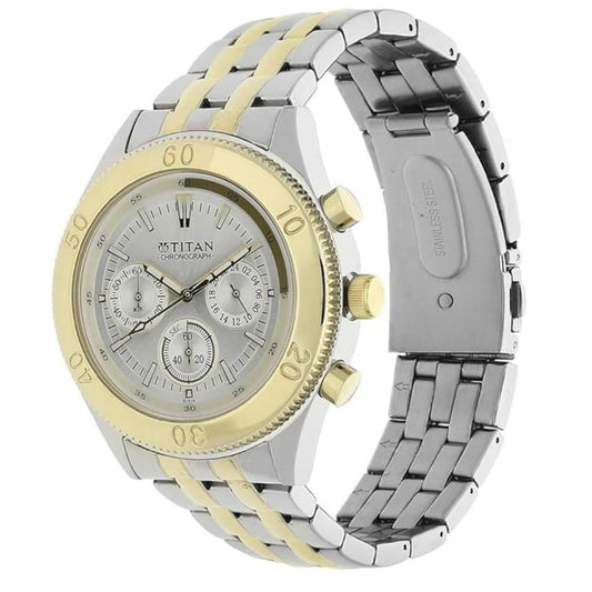 Titan Octane Silver Men's Watch 9324BM01
