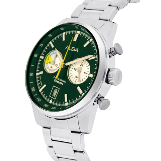 ALBA Active Forest Green + White Dial Men's Watch A4B007X1
