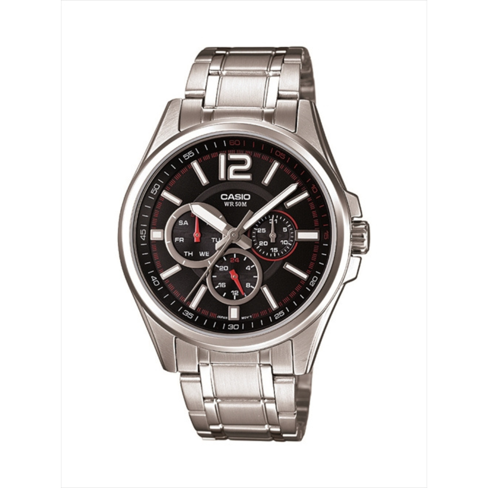 Casio Silver Men's Watch Metal Strap for MTP-1355D-1AV, MTP-1355D-1AV(5420), MTP-1355D-7AV, MTP-1355D-7AV(5420) | 10433890