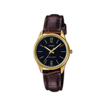Casio Women's Brown Leather Strap Watch for LTP-V005GL-1B, LTP-V005GL-7B | 10558181