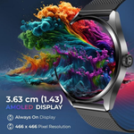 Titan Crest Black Dial Men's Smartwatch 90197AM01