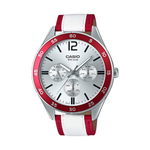 Casio White Leather Strap Watch MTP-E310L-4AV | 10535154