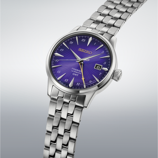 Seiko Presage Cocktail Time Purple Dial Men's Automatic Watch HCB006J1