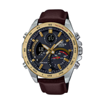 Casio Brown Leather Strap Men's Watch ECB-900GL-1A | 10623539