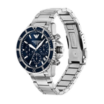 Emporio Armani World Explorer Men's Solar Blue Dial Chronograph Watch AR11681