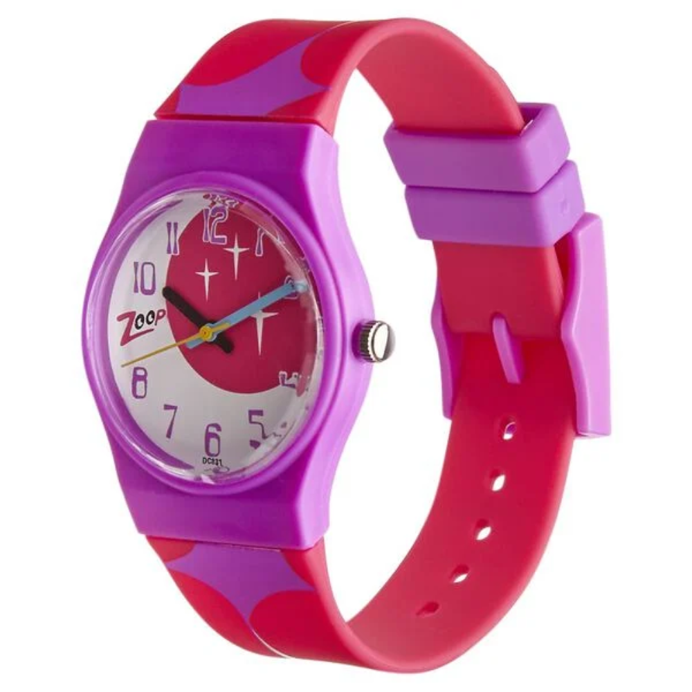Zoop Analog Watch with  Multicoloured Strap for Girls Kids NSC3028PP08
