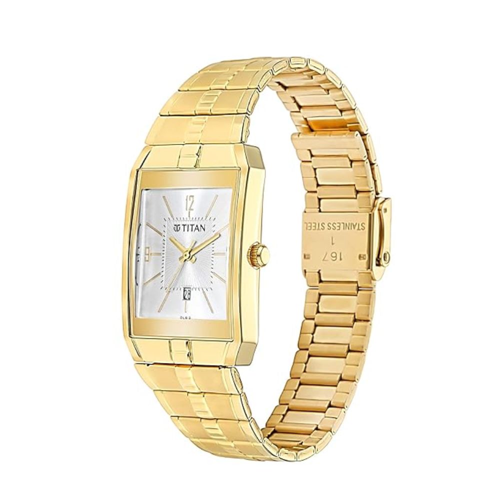 Titan Quartz White Men's Watch 9151YM06