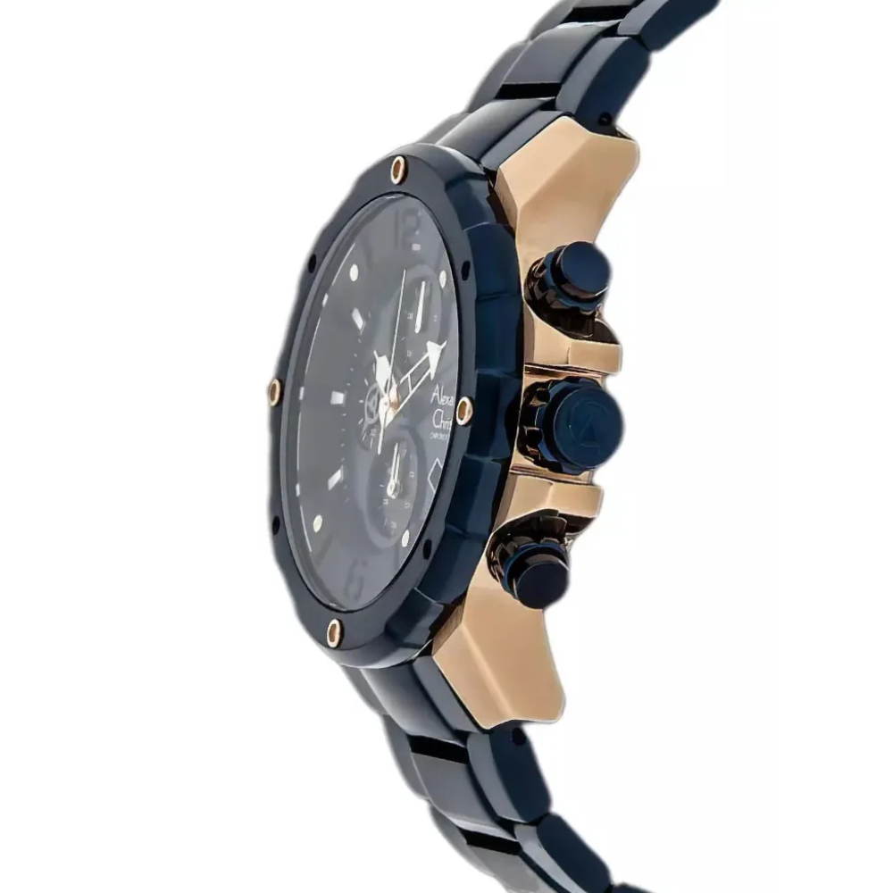 Alexandre Christie Chronograph Blue Men's Watch 6410MCBURBU