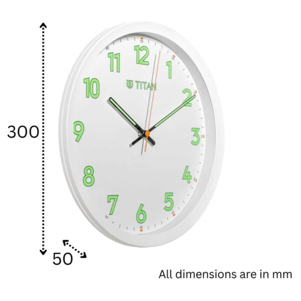 Titan Classic White Dial Wall Clock W0012PA02
