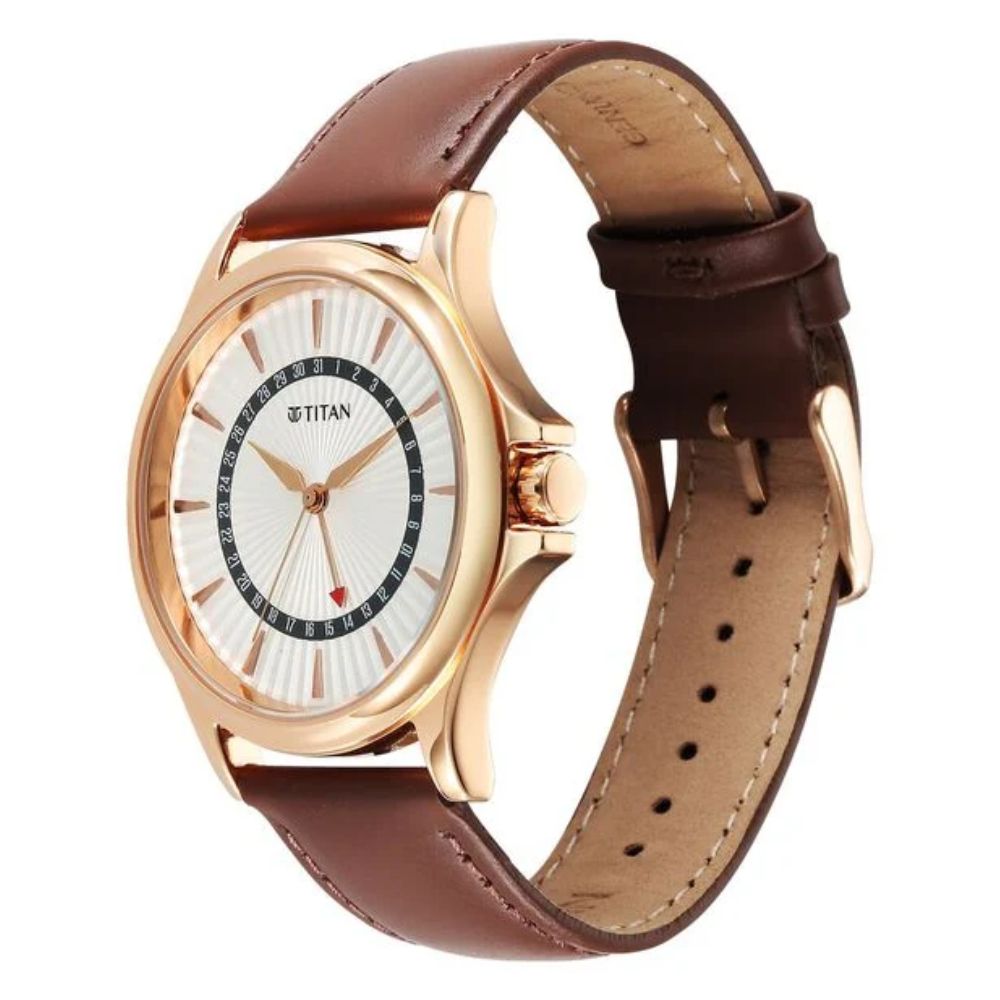Titan Karishma White Men's Watch 10038WL01