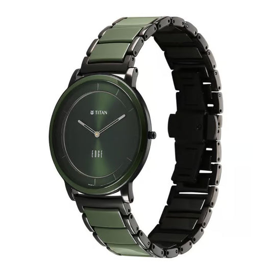 Titan Melange Green Dial  Men's Watch 1878KD05