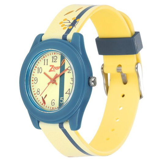 Zoop Yellow Dial Yellow Strap Kids Analog Watch NR26019PP32W
