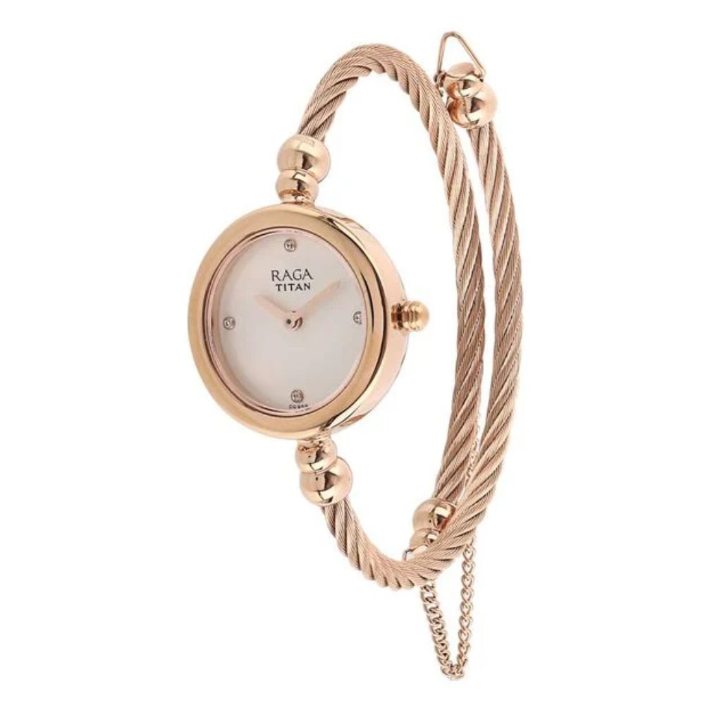 Titan Raga White Dial Women's Watch 2586WM01
