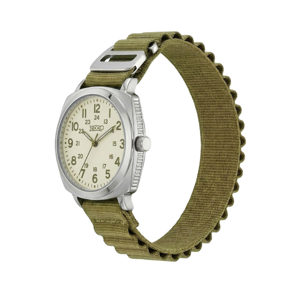 Zoop Metal Olive Green Analog Watch for Kids 16064SP01