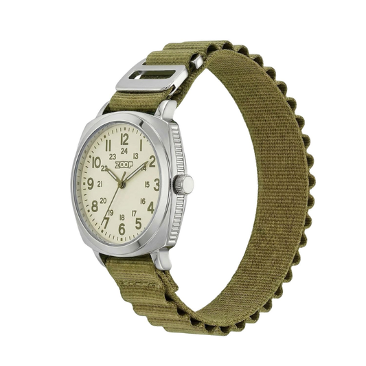 Zoop Metal Olive Green Analog Watch for Kids 16064SP01