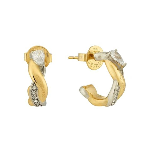 GUESS Twist Gold-Plated Women's Earrings UBE05065YGRH