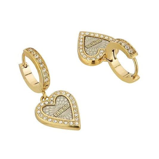 GUESS Love Me Tender Gold-Plated Women's Earrings UBE03239YGRH