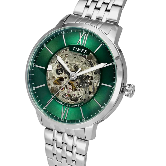 TIMEX Signio Green Dial Men's Automatic Watch TWEG23502