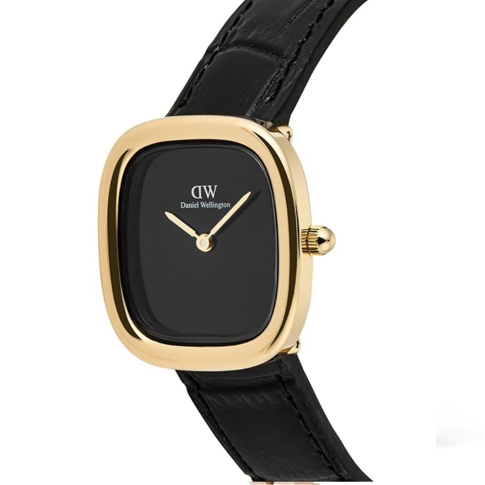 Daniel Wellington Black Square Dial Analogue Black Women’s Watch DW00100880K