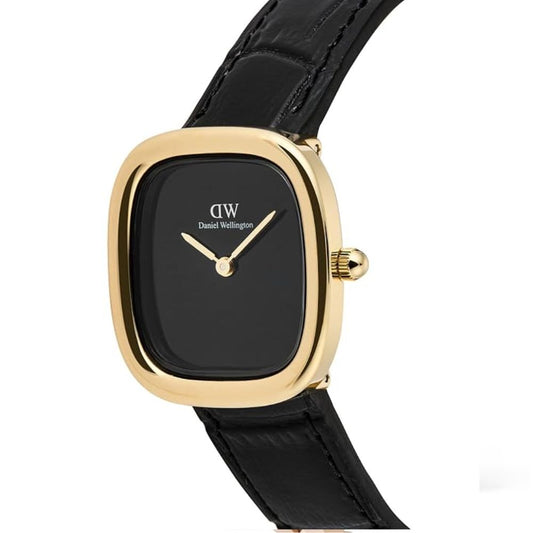 Daniel Wellington Black Square Dial Analogue Black Women’s Watch DW00100880K