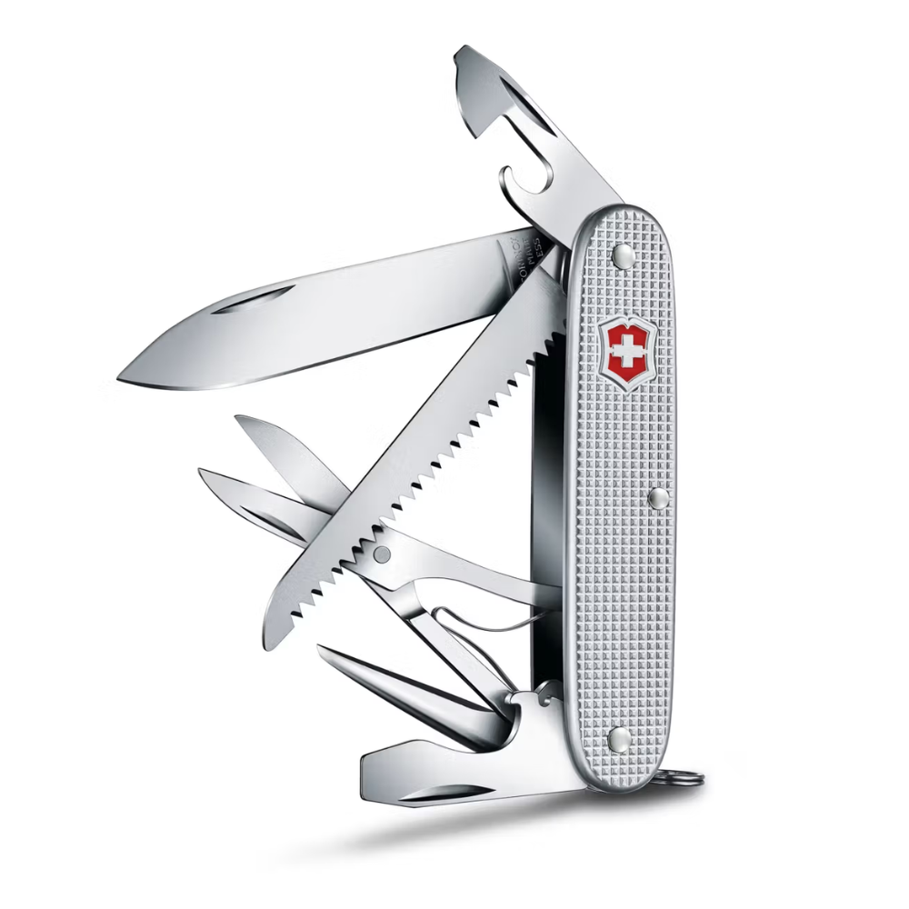 Victorinox Farmer X Alox Silver Swiss Army Knife 0.8271.26