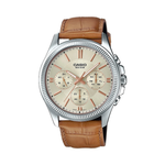 Casio Brown Leather Strap Men's Watch MTP-1375L-9AV | 10529541