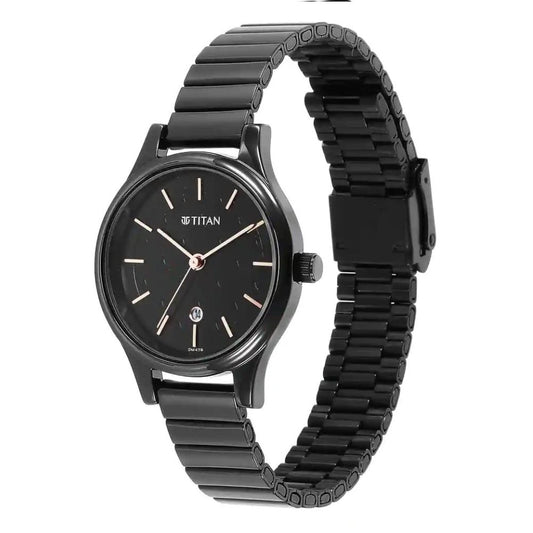 Titan Black Women's Watch 2679NM01