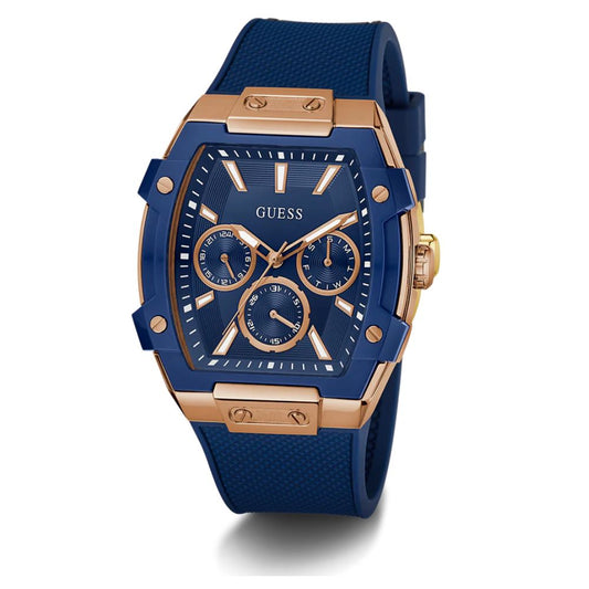 GUESS Blue Rose Gold Men's Watch GW0956G4
