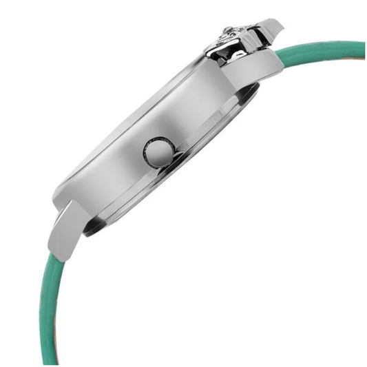 Zoop Disney Ariel Analog Silver Dial Green Strap Girls Kids Watch 26050SL01