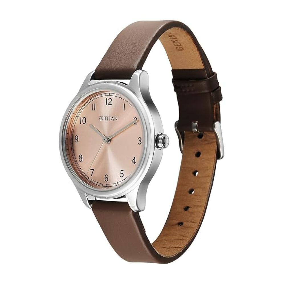 Titan Workwear Rose Gold Dial Women's Watch 2781SL01
