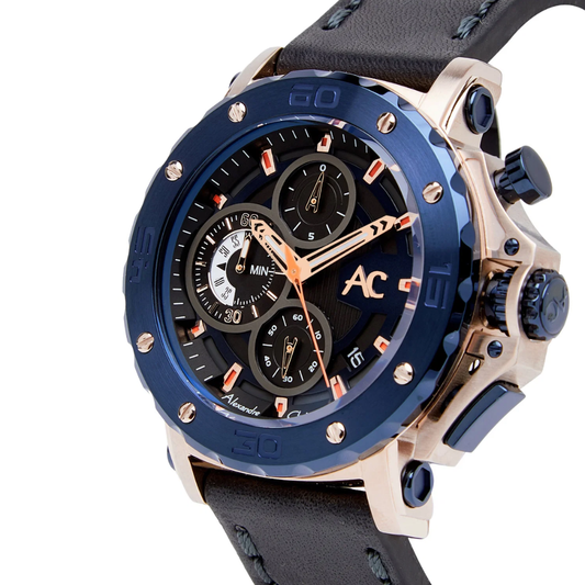 Alexandre Christie Black Men's Watch 9205MCLCUBU
