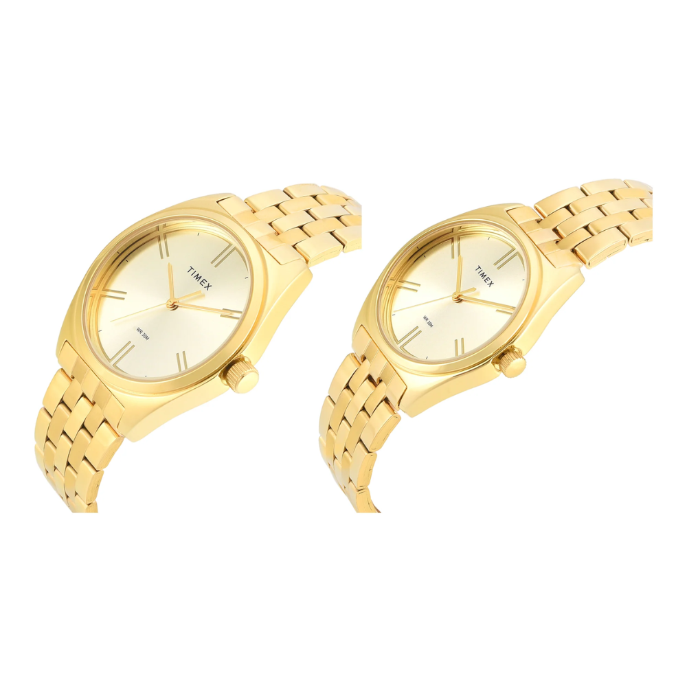 TIMEX Trendline Champagne Pair Watch TW00PR362
