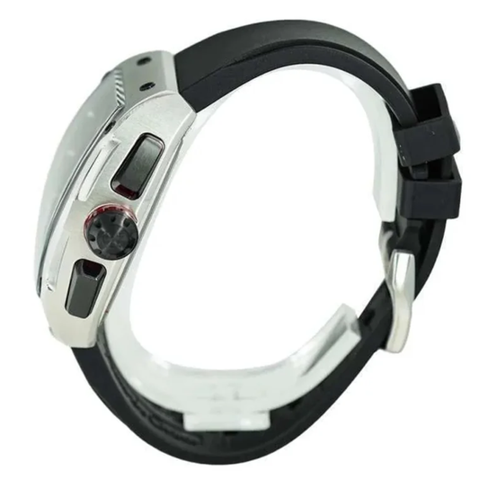 Alexandre Christie Apex Silver Black Men's Watch 6608MCRTBBA