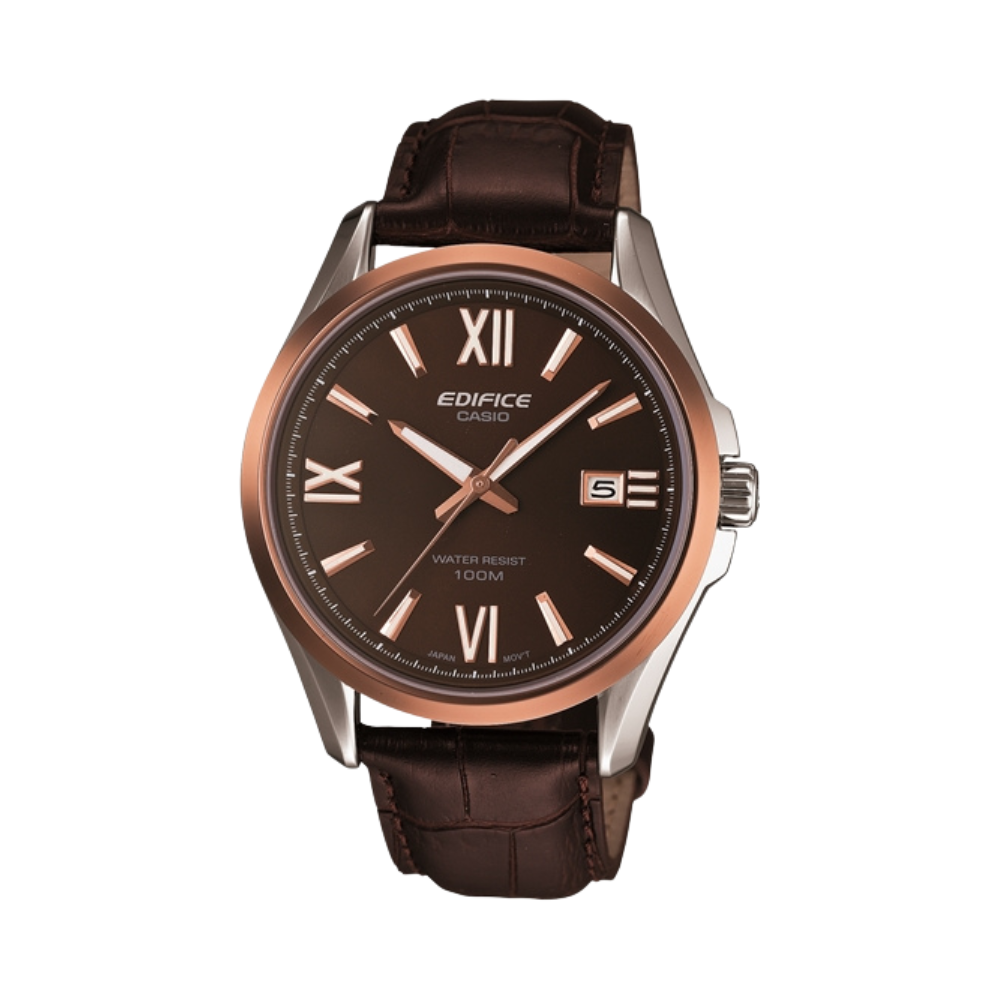 Casio Brown Leather Strap Men's Watch EFB-101L-5AV 10440183