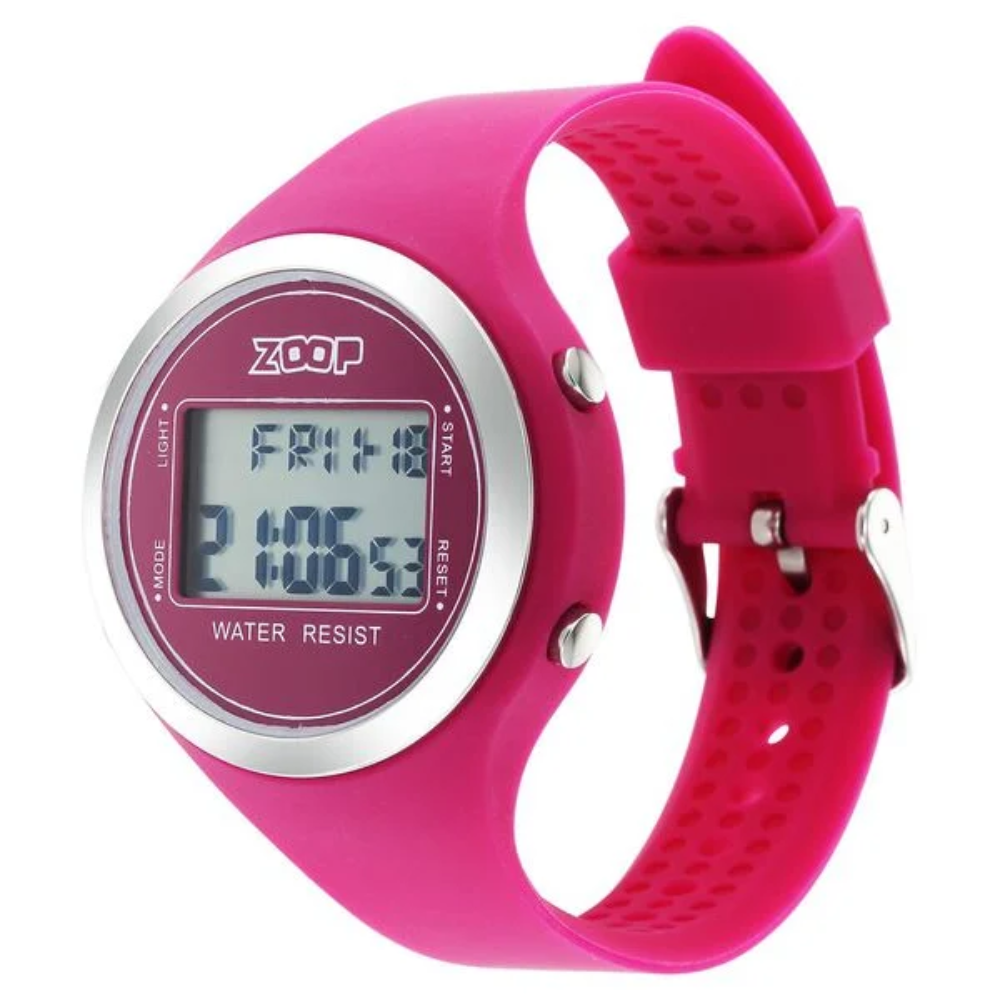 Zoop Digital Watch with Digital Dial & Pink Strap Girls Kids 26024PP02